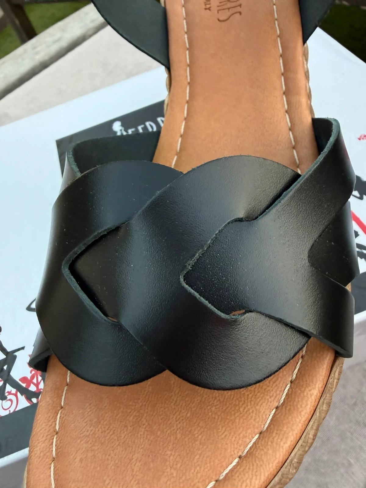 Sandalias de cuña negras con plataforma 🖤 – photo 4